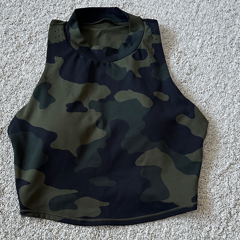 In Motion- Camouflage sports bra top
